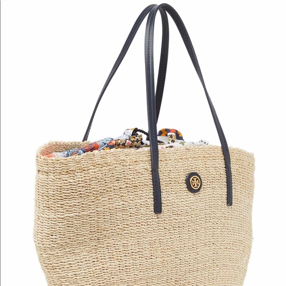 Tory Burch straw liability beach tote bag - Picture 4 of 6